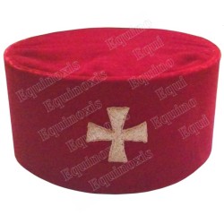 Sombrero masónico rígido – Knights Templar (KT) – Toque du Temple – Talla 58